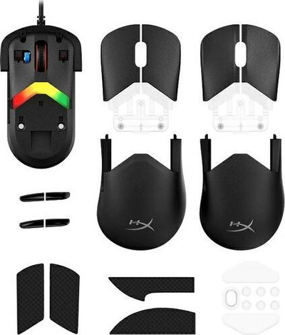 Gejминг глушец HyperX Pulsefire Saga, 26000 DPI, 8K polling, црн