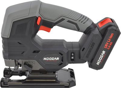 Sharrë orbitale me bateri Hoozar JS10BL, brushless, 18V 2.0Ah, me valixhe