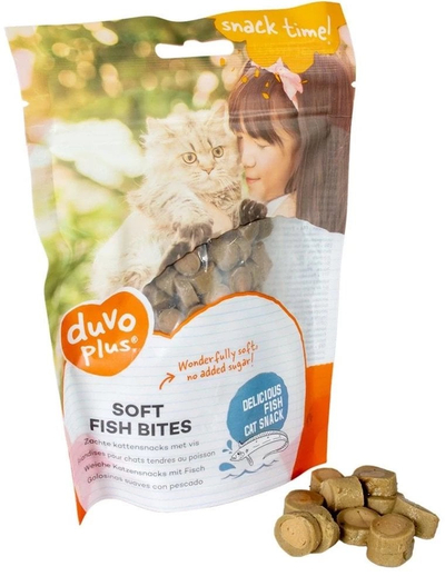 Награда за мачки Duvo+ Меки закуски со риба, 50g