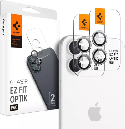 Mbrojtës kamere Spigen Glass TR EZ Fit Optik Pro, set me 2 copë, xham i temperum, transparent
