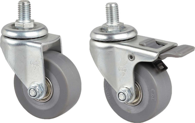 Set rrotash për rack Caymon PR210WS, për dollapë PR2xx, 50mm, gri