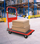 Karrocë platformë për transport, 150 kg, 73x47x83 cm, e kuqe me të zezë