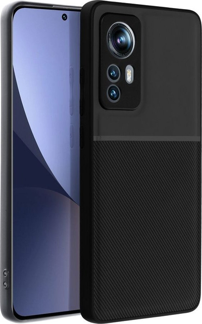 Mbrojtëse telefoni OEM Noble për Xiaomi 12 Lite, polikarbonat TPU, magnetike, e zezë