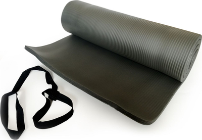 Tapet fitnesi Yakima NBR PRO Mat 100388, 180 x 60 cm, trashësi 15 mm, gri