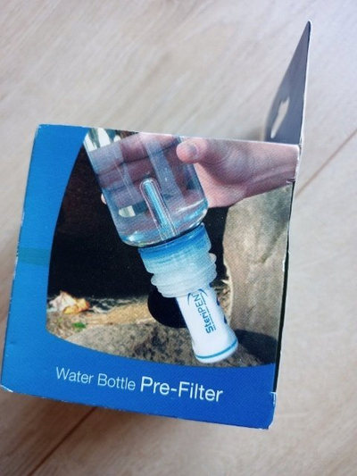 Parafiltër uji SteriPEN Water Bottle Pre-Filter, për shishe uji, për SteriPEN Classic 3 Ultra Aqua, i bardhë