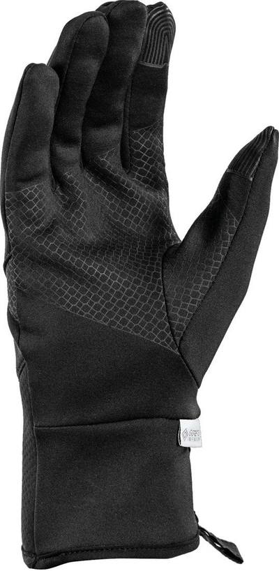 Doreza LEKI HS Traverse, GORE TEX WINDSTOPPER, Comfort Fit, të zeza