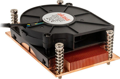 Ftohës CPU Akasa për AMD Socket AM4, profil i ulët, 75W TDP, ngjyrë e zezë