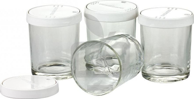 Kavanoza qelqi Redmond RAM-G1, 4 copë, 180ml, transparentë