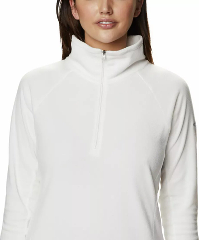 Bluza polar Columbia Glacial IV Half Zip W, për goca, me gjysmë zinxhir, e bardhë