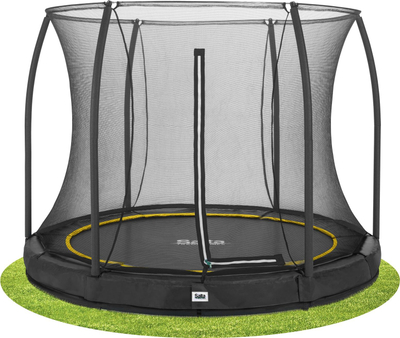 Трамполина Salta Black Comfort Edition InGround, 10ft, со заштитна мрежа, црна