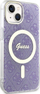 Kapak telefoni Guess 4G MagSafe për iPhone 14, 6.1", vjollcë