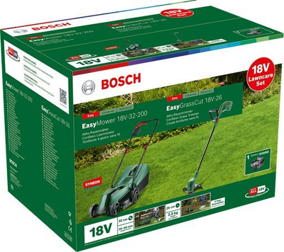 Kositëse bari Bosch EasyMower 18V 32, 32 cm, e gjelbër