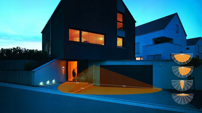 Detektor lëvizje Steinel iHF 3D KNX, IP54, 160° 7m, i zi