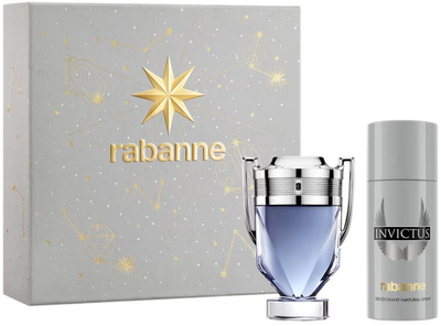 Set dhuratë Paco Rabanne Invictus, Eau de Toilette 100ml, deodorant spray 150ml