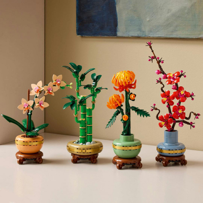 Set LEGO Lucky Bamboo, dekorativ, me elemente ndërtimi, jeshil