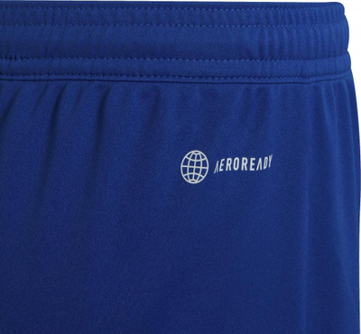 Shorce futbolli për kalamaj Adidas Entrada 22 HG6291, poliester i riciklum, bel me goma, blu