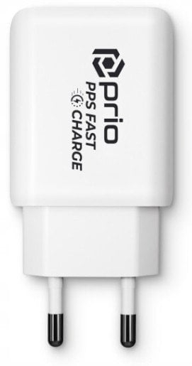 Karikues muri Prio 25W, USB C PD PPS, QC 3.0 USB A, i bardhë