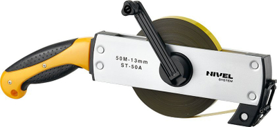 Metër shiriti çeliku Nivel System ST-50A, 50 m, portokalli