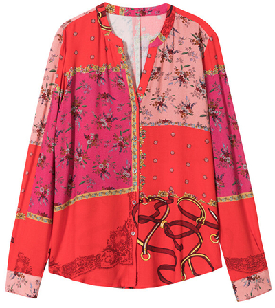 Bluzë Desigual 19WWCW48 3092, e kuqe XL