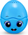 Lodër për banjo Eggy Wawa Learns in Surprise Bathroom, për kalamaj, blu