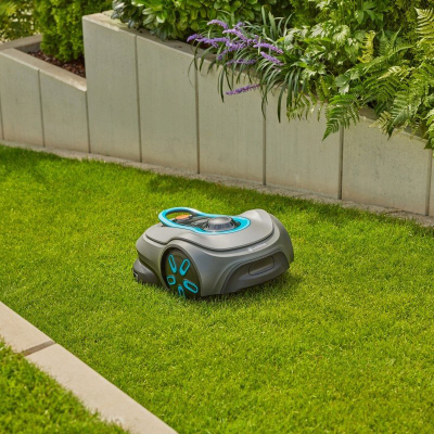 Робот косилка Gardena Smart Sileno Free 1500 Wireless 19927-32, за тревници до 1500 m², водоотпорен, сив
