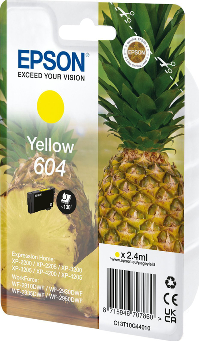 Kartushë boje Epson 604, origjinale, kapacitet normal, e verdhë