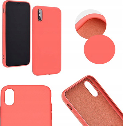 Mbrojtëse telefoni Forcell Silicone Case për iPhone 14 Plus, silikon, e kuqe
