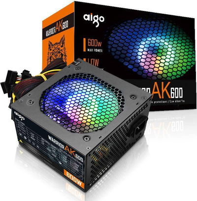 Burim energjie Darkflash RGB (AK600), 600W, i zi