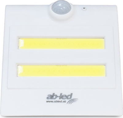Llambë muri solare AB-com GV18W, LED, sensor lëvizjeje, e zezë