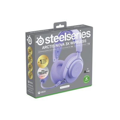 Kufje gaming SteelSeries Arctis Nova 3X, pa tela, për Xbox dhe PC, lejla