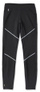 Tuta termike Smartwool Merino Sport Fleece Tight për burra, merino lesh, elemente reflektuese, e zezë