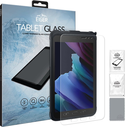 Mbrojtëse ekrani për tablet Eiger Mountain Glass, Galaxy Tab Active 3 dhe 5, xham i temperu, transparente