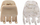 Kapëse flokësh Donegal Hair Clip FA-5758, set 2 copë, 5 x 3.3 cm, bezhë gjysmë transparente
