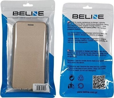 Futrollë portofol Samsung Galaxy A12 M12, flip cover, ngjyrë ari