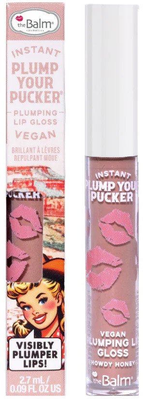 Gloss për buzë The Balm Instant Plump Your Pucker, zmadhues, 2.7ml, Howdy Honey