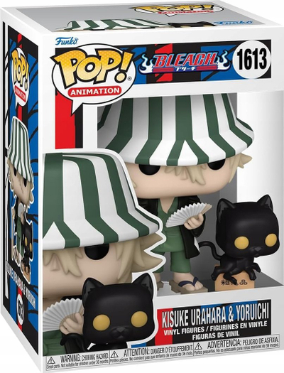 Figurë koleksionare Funko POP Bleach Kisuke Urahara &amp; Yoruichi, vinyl, 9cm, shumëngjyrëshe