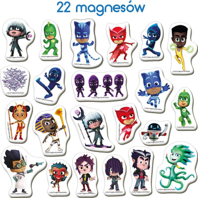 Set magnetesh Keycraft PJ Masks World of Heroes, 22 copë, për fëmijë 3+, shumëngjyrësh