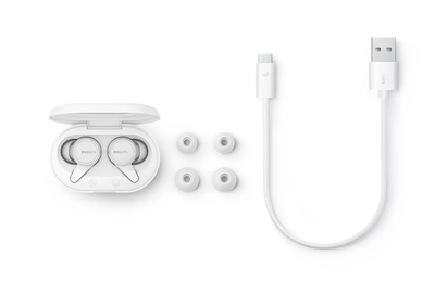 Dëgjuese Buds Philips TAT1207WT/00, wireless IPX4 Splash Mic, të bardha