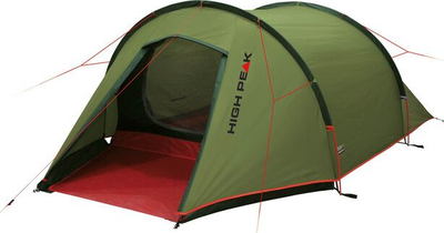Çadër kampingu High Peak Kite 3 LW, për 3 veta, 3000 mm, jeshile me të kuqe