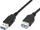 Kabllo USB PremiumCord USB A në USB A, 1m, e zezë