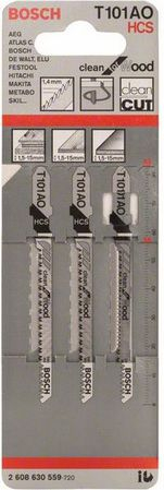 Tehe sharrë pendulë Bosch T 101 AO, 83mm, set 3 copë