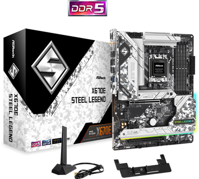 Pllakë amë ASRock X670E STEEL LEGEND - AMD X670