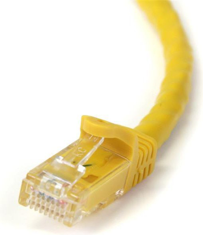 Kabllo patchcord StarTech (N6PATC3MYL), CAT.6, U / UTP, 3 m, e verdhë