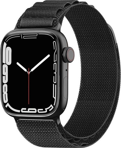 Rrip Alpine për Apple Watch, 42 44 45 49 mm, tokëz çeliku, i zi