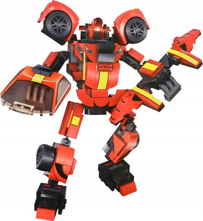 Konstruktora Ferreai 812, 351 pjesë, makinë sportive dhe robot, e kuqe