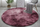 Tapet rrumbullak Strado Round Rug Ombre, Shaggy 80x80, poliestër, i kuq