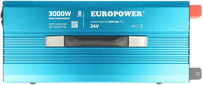 Konvertues tensioni Europower INV/24/3000/PS/S/B, 24V DC në 230V AC, 3000W, me Bluetooth