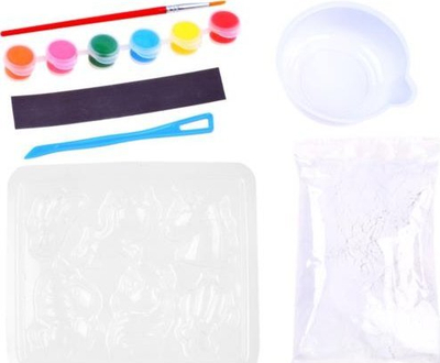 Set kreativ ColorDay Unicorn, gips për derdhje, magnetë frigoriferi, shumëngjyrësh