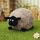 Lodër pelushi dele Plush Mascot Cuddly Sheep, 20cm, kafe e çelët