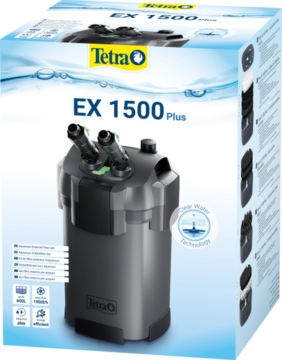 Filter i jashtëm për akuarium Tetra EX 1500 Plus, për 300 deri 600L